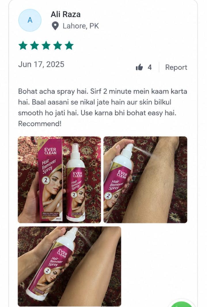 Best Hair Removal Spray. Remove hair just in 2 to 3 minutes