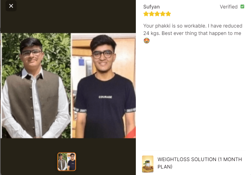 Weight Loss Solution 1 month plan