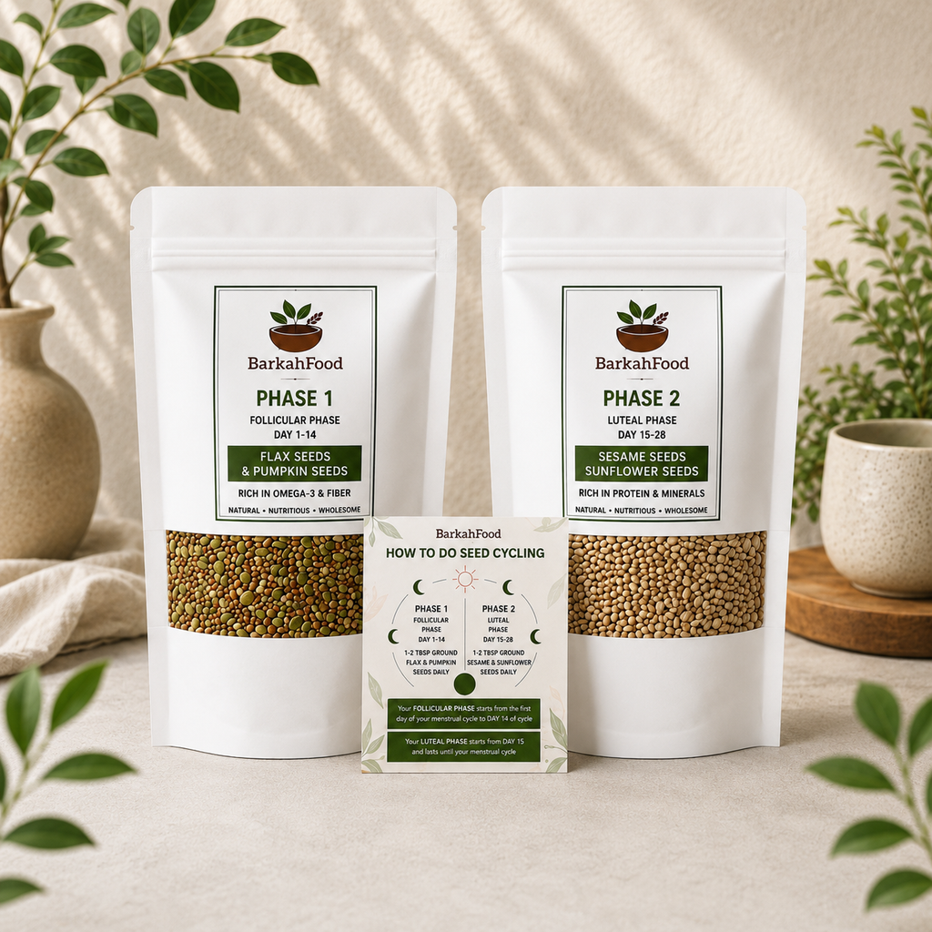 Seed Cycling kit (Pumpkin+Flax and Seasame+Sunflower Seeds)
