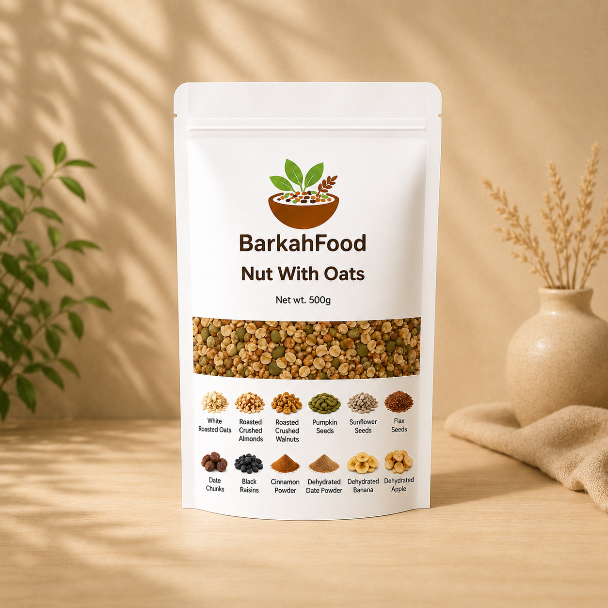 Oat with nuts (Powerful Breakfast)